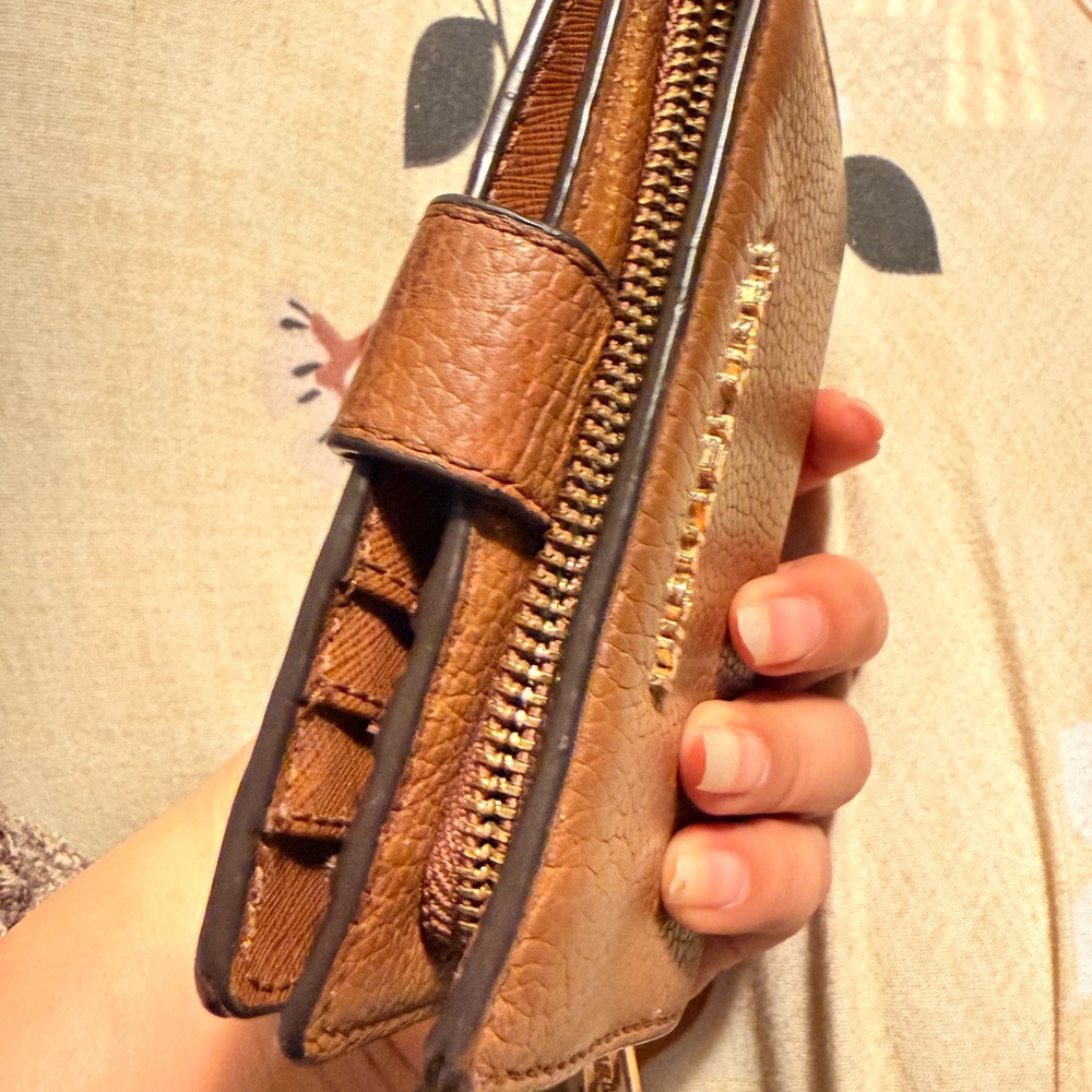 Michael Kors Brown Leather Card Holder - Picture 6 of 16